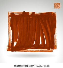 Brush stroke and texture. Vector design. Underline and border.