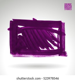 Brush stroke and texture. Vector design. Underline and border.