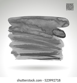 Brush stroke and texture. Vector design. Underline and border.