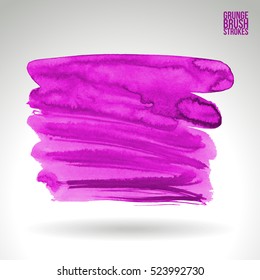 Brush stroke and texture. Vector design. Underline and border.
