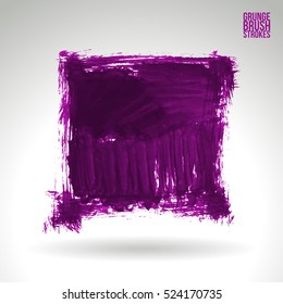 Brush stroke and texture. Vector design. Underline and border.