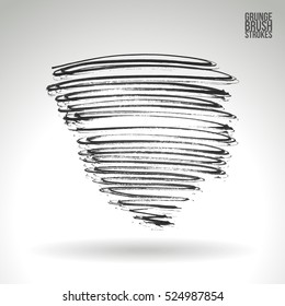 Brush stroke and texture. Vector design. Underline and border.
