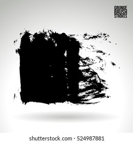 Brush stroke and texture. Vector design. Underline and border.