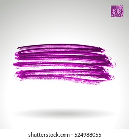 Brush stroke and texture. Vector design. Underline and border.