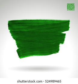 Brush stroke and texture. Vector design. Underline and border.