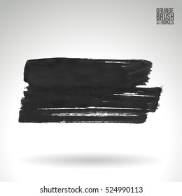 Brush stroke and texture. Vector design. Underline and border.