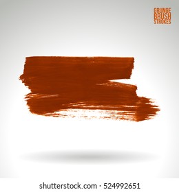 Brush stroke and texture. Vector design. Underline and border.