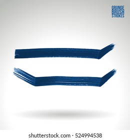 Brush stroke and texture. Vector design. Underline and border.