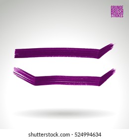 Brush stroke and texture. Vector design. Underline and border.