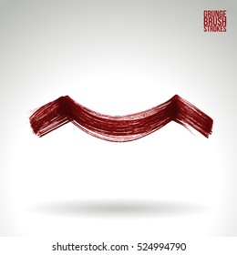 Brush stroke and texture. Vector design. Underline and border.