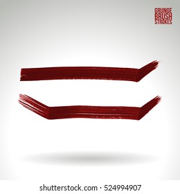 Brush stroke and texture. Vector design. Underline and border.