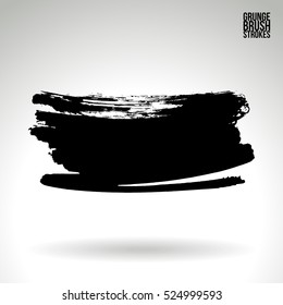 Brush stroke and texture. Vector design. Underline and border.