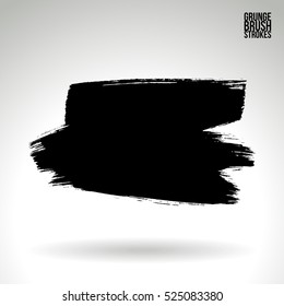 Brush stroke and texture. Vector design. Underline and border.
