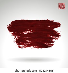 Brush stroke and texture. Vector design. Underline and border.