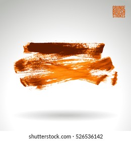 Brush stroke and texture. Vector design. Underline and border.