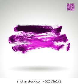 Brush stroke and texture. Vector design. Underline and border.