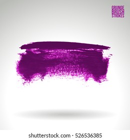 Brush stroke and texture. Vector design. Underline and border.