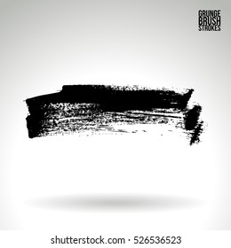 Brush stroke and texture. Vector design. Underline and border.
