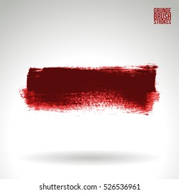 Brush stroke and texture. Vector design. Underline and border.