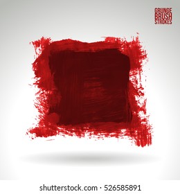 Brush stroke and texture. Vector design. Underline and border.