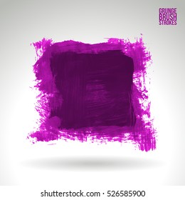 Brush stroke and texture. Vector design. Underline and border.