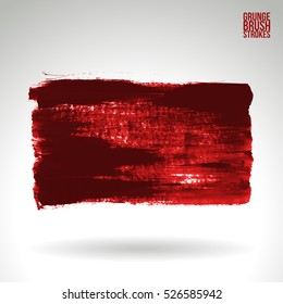 Brush stroke and texture. Vector design. Underline and border.