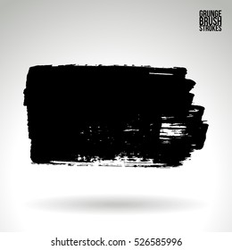 Brush stroke and texture. Vector design. Underline and border.
