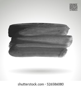 Brush stroke and texture. Vector design. Underline and border.