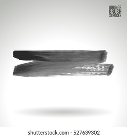 Brush stroke and texture. Vector design. Underline and border.