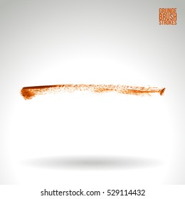 Brush stroke and texture. Vector design. Underline and border.
