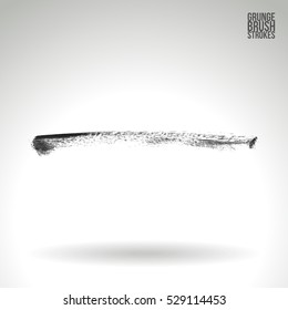 Brush stroke and texture. Vector design. Underline and border.