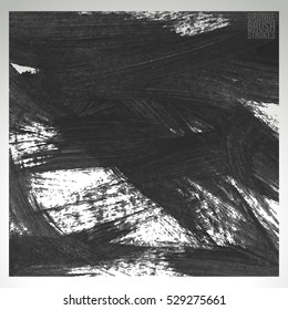 Brush stroke and texture. Vector design. Underline and border.