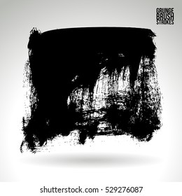 Brush stroke and texture. Vector design. Underline and border.