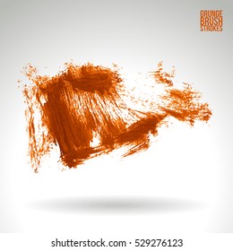 Brush stroke and texture. Vector design. Underline and border.