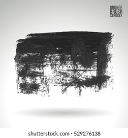 Brush stroke and texture. Vector design. Underline and border.