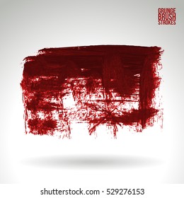 Brush stroke and texture. Vector design. Underline and border.