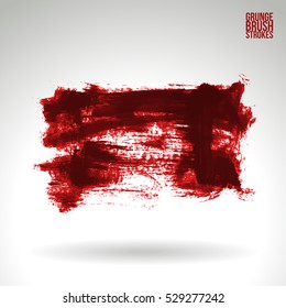 Brush stroke and texture. Vector design. Underline and border.