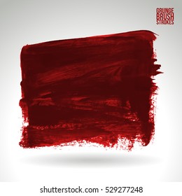 Brush stroke and texture. Vector design. Underline and border.