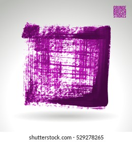 Brush stroke and texture. Vector design. Underline and border.