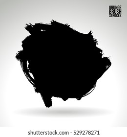 Brush stroke and texture. Vector design. Underline and border.