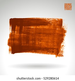 Brush stroke and texture. Vector design. Underline and border.