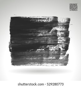 Brush stroke and texture. Vector design. Underline and border.