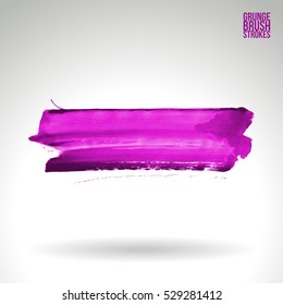 Brush stroke and texture. Vector design. Underline and border.