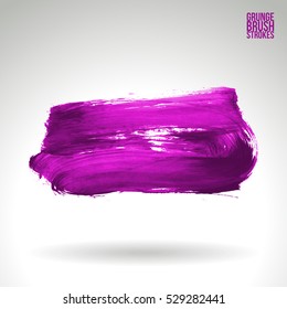 Brush stroke and texture. Vector design. Underline and border.