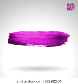 Brush stroke and texture. Vector design. Underline and border.