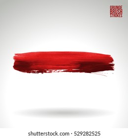 Brush stroke and texture. Vector design. Underline and border.