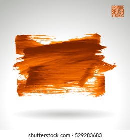 Brush stroke and texture. Vector design. Underline and border.