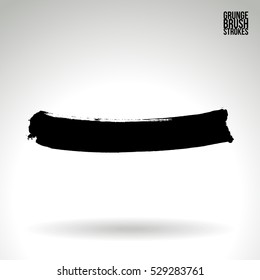 Brush stroke and texture. Vector design. Underline and border.