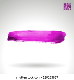 Brush stroke and texture. Vector design. Underline and border.