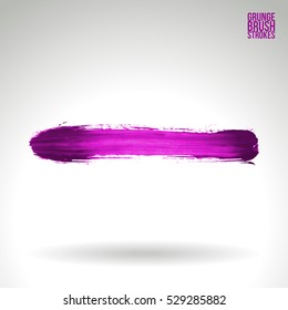 Brush stroke and texture. Vector design. Underline and border.